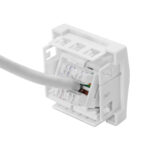 Faceplate 45x45mm for 2xRJ45 Keystone Jack