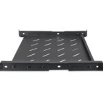 19″ 1U shelf depth 350-415mm, 4 points mounting for 600mm deep cabinets