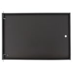 Full metal door for wall-mounted cabinet without lock 600x9U securityNET