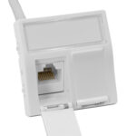 Faceplate 45x45mm for 2xRJ45 Keystone Jack