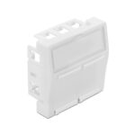 Faceplate 45x45mm for 2xRJ45 Keystone Jack