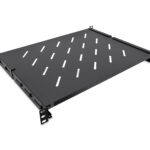 19″ 1U shelf depth 350-415mm, 4 points mounting for 600mm deep cabinets