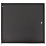 Full metal door for wall-mounted cabinet without lock 600x12U securityNET