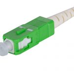 Single-mode SC/APC pigtail, 0.9 mm coating