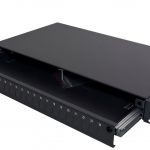 Panel światłowodowy 19″ 1U, front 24x SC simplex/LC  duplex, wysuwany, pusty