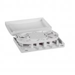 Wall Outlet allows mounting of 4xSC simplex/LC duplex