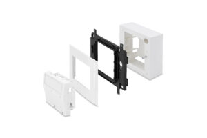 Gniazdo 2xRJ45 natynkowe komplet bez RJ