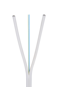Kabel światłowodowy abonencki płaski FTTH 2J 9/125 G.657A1 LSZH biały
