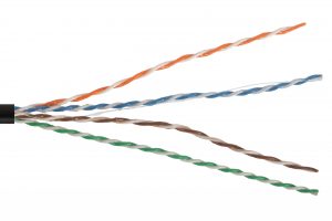 Kabel securityNET U/UTP kategoria 5e PE zewnętrzny żelowany 500m