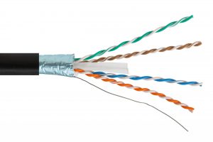 Kabel securityNET F/UTP kategoria 6A PE zewnętrzny suchy 500m